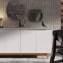 Ver imagem 3 de Buffet 4 Portas Flow Branco - Ej Moveis