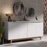 Buffet 4 Portas Flow Branco - Ej Moveis - 1