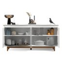 Ver imagem 6 de Buffet 4 Portas Flow Branco - Ej Moveis