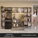 Ver imagem 6 de Armário de Cozinha Completa 261cm Rustic Emilly Madesa 07