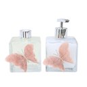 Ver imagem 1 de Kit Lavabo Difusor e Saboneteira Borboleta com Cromado Prata Rosa