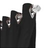 Cortina Sala e Quarto 8,50x2,50 Tecido Blackout Ana Preto - 5