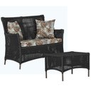 Ver imagem 1 de 1 Sofá Área e Mesa Igapó Alumínio Pintura Marrom Corda Náutica Estofado Impermeável Almofada 6 Trama