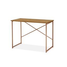 Escrivaninha Steel 76 Cm Estilo Industrial com Pés em Aço Cobre/naturale - 1