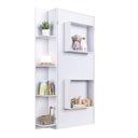 Ver imagem 4 de Cama Articulada Solteiro Vertical com 4 Prateleiras e 2 Nichos CV1085 80cm Branco - Art In Móveis