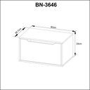 Ver imagem 3 de Conjunto Banheiro com 2 Balcões Amêndoa/branco - Tecno