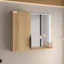 Ver imagem 3 de Conjunto para Banheiro Crystal 75 com Pés - Fabribam Gabinetes