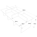 Ver imagem 4 de Bancada de trabalho 6 Lugares Cor:Preto