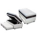 Ver imagem 1 de Cama Box Baú C/auxiliar Solteiro: Colchão Molas Polar Masterpocket Polar Serenatta + Base Crc