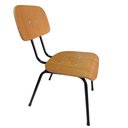 Ver imagem 2 de Cadeira Secretaria Fixa Pé Palito de Madeira Verniz Para Escritório Igrejas Escola