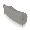 Ver imagem 6 de Sofá 2 Lugares Living 135cm Pé Ferro Dourado Maraú Bouclê K01 - D'Rossi