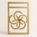 Ver imagem 6 de Prateleira Decorativa 70cm Amadeirada com Suporte Estilo Industrial Dourado Ouro Gold Suspensa