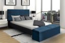 Ver imagem 2 de Kit Cabeceira e Calçadeira Raissa 138 cm Suede Azul Marinho