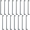 Kit 15 Puxadores Pretos para Móveis 256mm Oeiras Torralba Porta Armário Guarda-roupas Gavetas - 1