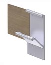 Ver imagem 2 de Perfil Puxador Alumínio Sp-0334 para 15mm Barra 06 Metros Anodizado Fosco Sp Alumínio 01 Unidade