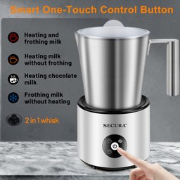 Secura Espumador Automático de Leite 4 em 1 500ml (inox) - 3