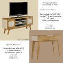 Ver imagem 4 de Rack Bancada Detroit e Aparador Bellíssima Cinamomo Off White - Valdemóveis