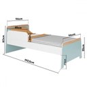 Ver imagem 3 de Cama Infantil Lorenza Verde Bellagio - Movelbras