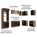 Ver imagem 5 de Armário de Cozinha Completa de Canto 399cm Rustic Preto Glamy Madesa 02