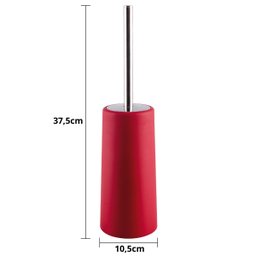 Lixeira 8l com Tampa Click Retangular + Escova Sanitária com Suporte para Banheiro | Astra - 2