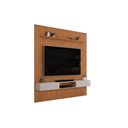 Ver imagem 4 de Rack Bancada C/ Painel P/ Tv Trento 250x240cm Freijo/off White - Dj Móveis