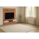 Ver imagem 1 de Rack Bancada C/ Painel P/ Tv Trento 250x240cm Freijo/off White - Dj Móveis