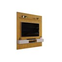Ver imagem 3 de Rack Bancada C/ Painel P/ Tv Trento 250x240cm Freijo/off White - Dj Móveis