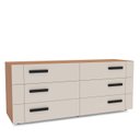Ver imagem 3 de Cômoda com 6 Gavetas 150cm 240839 Linha Lisboa Politorno Móveis