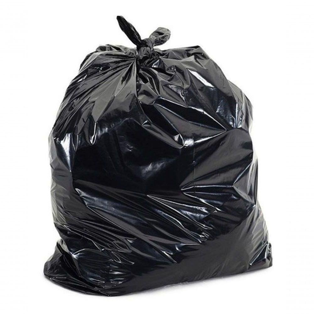 Saco de Lixo Preto 100 Litros 75x90 - 50 Unidades