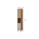 Ver imagem 3 de Paneleiro de Cozinha Rebeca C/ 2 Portas 40cm Mel/off White - Movelbento