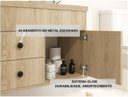 Ver imagem 6 de Kit Armário MDF para Banheiro Completo Luna 60 com Espelho e Cuba vidro:Nature