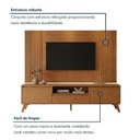 Ver imagem 6 de Conjunto Painel + Rack Vertex 237cm MDF Naturalle Mavaular