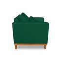 Ver imagem 4 de Poltrona Vintage Viena Com Almofadas Decorativa Suede Verde - Madeira Prima Deccor