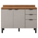 Ver imagem 1 de Balcão Firenze 120cm 3 Portas e 2 Gavetas com Tampo 93241 Demóbile