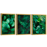 Quadro Decorativo Trio Folhas Verdes - 4