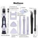 Ver imagem 3 de Conjunto de Ferramentas 115 Peças para Manutenção Profissional de Aparelhos Eletrônicos