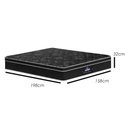 Ver imagem 5 de Colchão Queen Gazin Box Casal Size 158cm Molas Ensacadas Bonnel Perola Negra Preto -