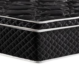 Colchão Queen Gazin Box Casal Size 158cm Molas Ensacadas Bonnel Perola Negra Preto -  - 3