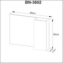 Ver imagem 4 de Espelheira para Banheiro Bn3602 Branco Cor: Branco