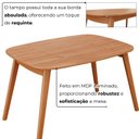 Ver mais imagens de Sala de Jantar Mesa 110x76cm Tampo Laminado com 4 Cadeiras em Couríssimo Ceci Yescasa Marrom