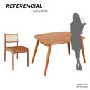Ver imagem 5 de Sala de Jantar Mesa 110x76cm Tampo Laminado com 4 Cadeiras em Couríssimo Ceci Yescasa Marrom