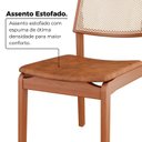 Ver imagem 6 de Sala de Jantar Mesa 110x76cm Tampo Laminado com 4 Cadeiras em Couríssimo Ceci Yescasa Marrom
