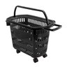 Cesta de Compras com Rodinhas 30 Litros Preta D-300 - Dellaplast - 1