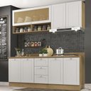 Ver imagem 2 de Cozinha Modulada 6 Pecas 200 Cm Denv Branco Rivera Dtall