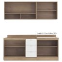 Ver imagem 5 de Cozinha Modulada 6 Pecas 200 Cm Denv Branco Rivera Dtall