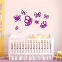 Ver imagem 1 de Adesivo de Parede Infantil Borboletas Mod. 5-Pequeno 50x50cm