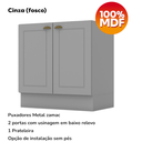 Ver imagem 6 de Balcao Pia 120 Cm Balcao Cooktop 80 Cm Americana Cinza Calcare Henn