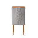 Ver mais imagens de Kit 2 Cadeiras Estofadas de Jantar Tulipa - Mdf em Linho Pés em Madeira - Vintage Decor - Prata