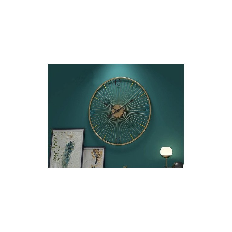 Relógio De Parede 3d Roda Bicicleta Design Europeu 50cm
