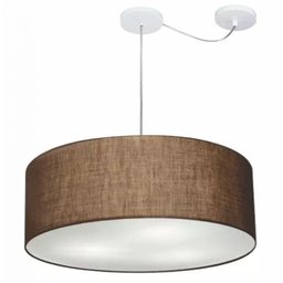 Lustre Cilíndrico com Desvio Md-4266 60x21cm Bivolt Café - 1